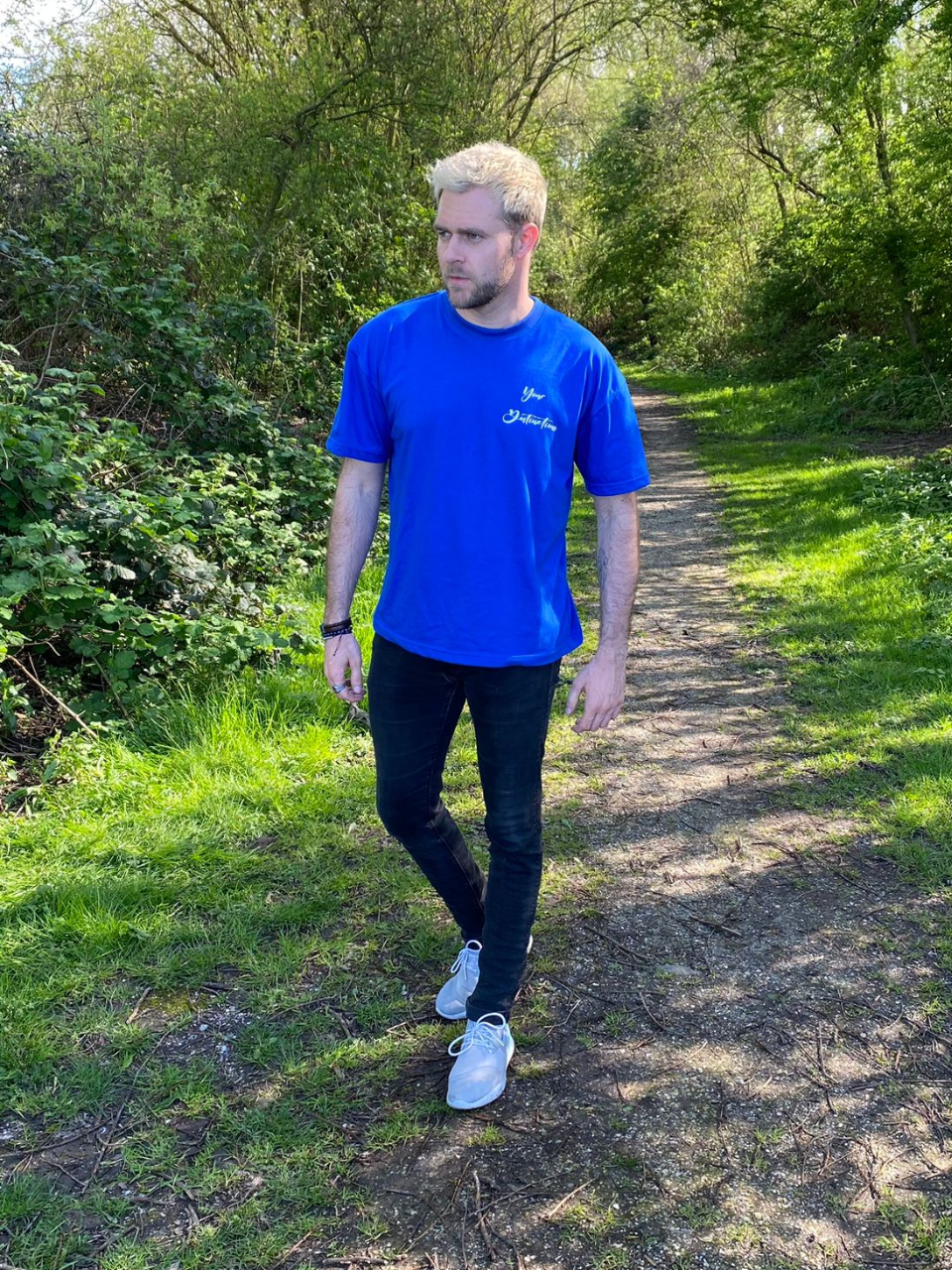 OVERSIZED TEE YD, KONINGSBLAUW