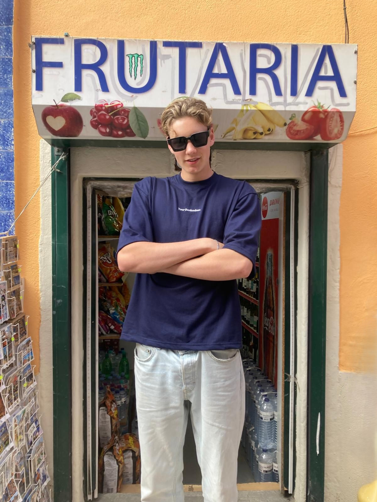 OVERSIZED TEE YD, AUTO MARINEBLAUW.