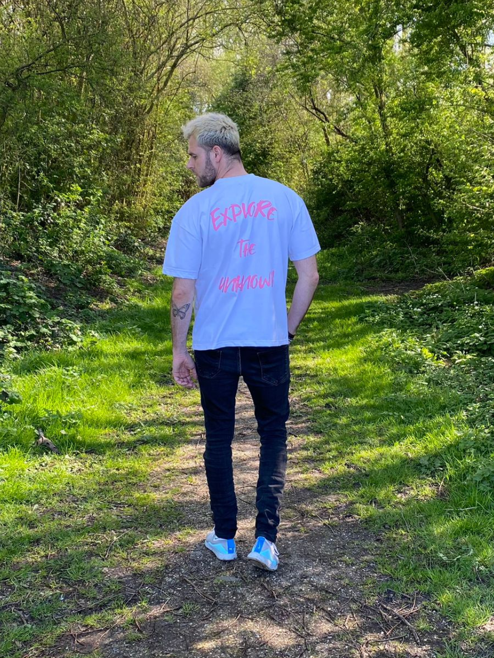 OVERSIZED TEE YD, ZALM WIT