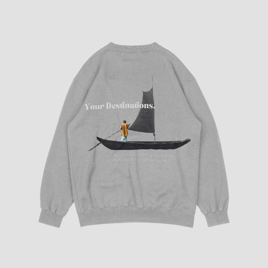SWEATER YD, BOOT GRIJS.